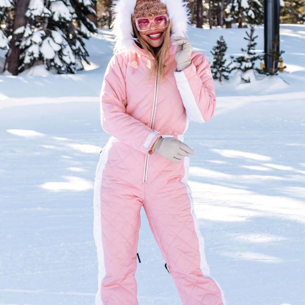 Tipsy Elves Powder Pink Women’s Snow Suit RRP$300